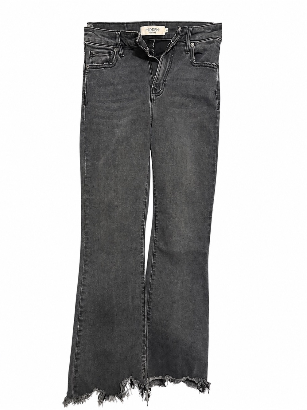 NWOT Hidden Los Angeles Women’s High-Rise Black Distressed (Charcoal Black)